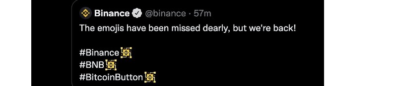 Binance swastika emoji